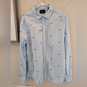 Scotch and Soda AMS Blue Dot logo shirt XL